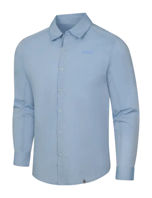 OGIO Light Blue Commuter Woven Shirt w/UMB Logo