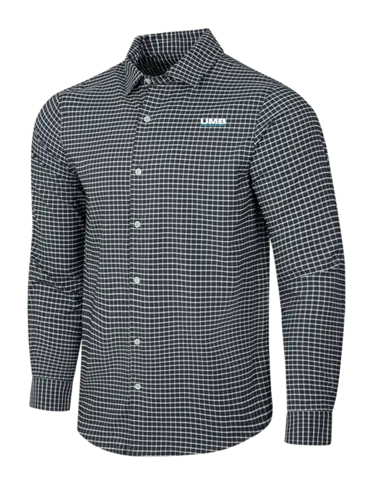 Dark Grey/White City Stretch Shirt w/UMB Logo