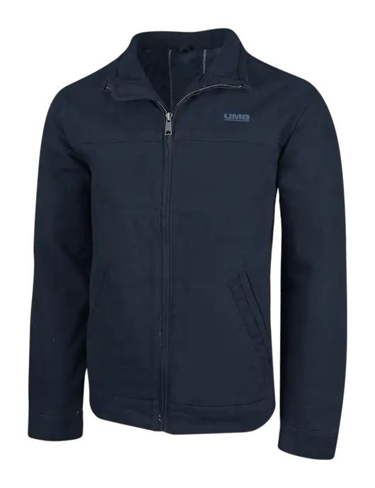 Cornerstone Navy Washed Duck Cloth Flannel Lined Work Jacket w/UMB Logo