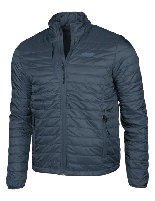 Navy Puffy Packable Jacket w/UMB Logo
