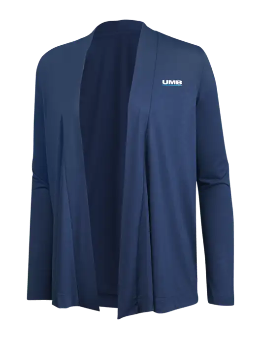 Dusty  Blue Womens Concept Cardigan w/UMB Logo