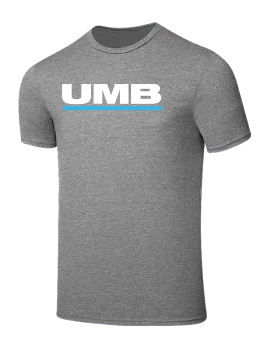 Seriously Soft Grey Frost T-Shirt w/UMB Logo