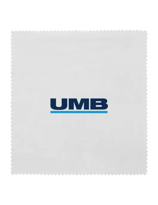 Microfiber Cleaning Cloth, 6 x 6 w/UMB Logo