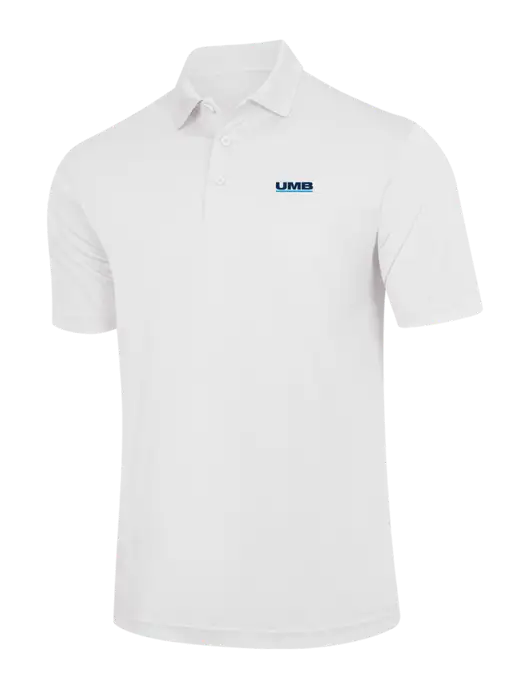 White PosiCharge Competitor Polo w/UMB Logo