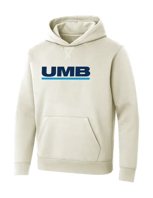 Allmade White Sand Organic French Terry Pullover Hoodie w/UMB Logo