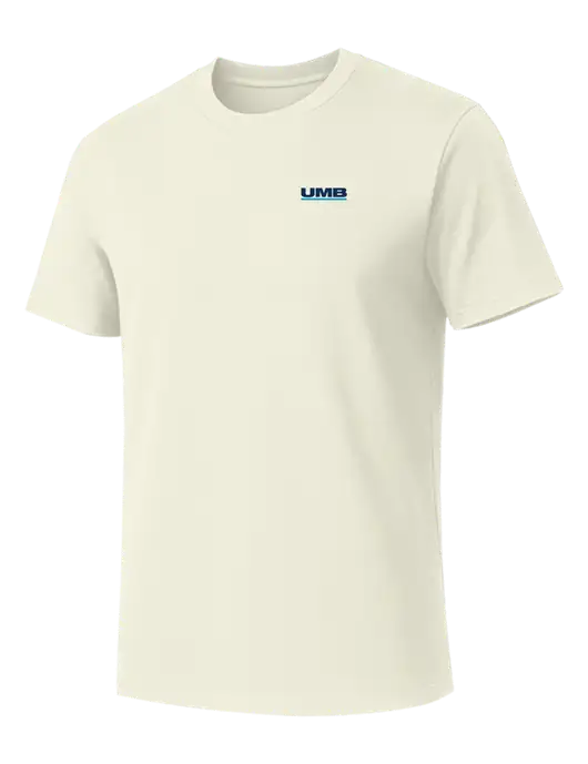 Allmade White Sand Organic Cotton Tee w/UMB Logo