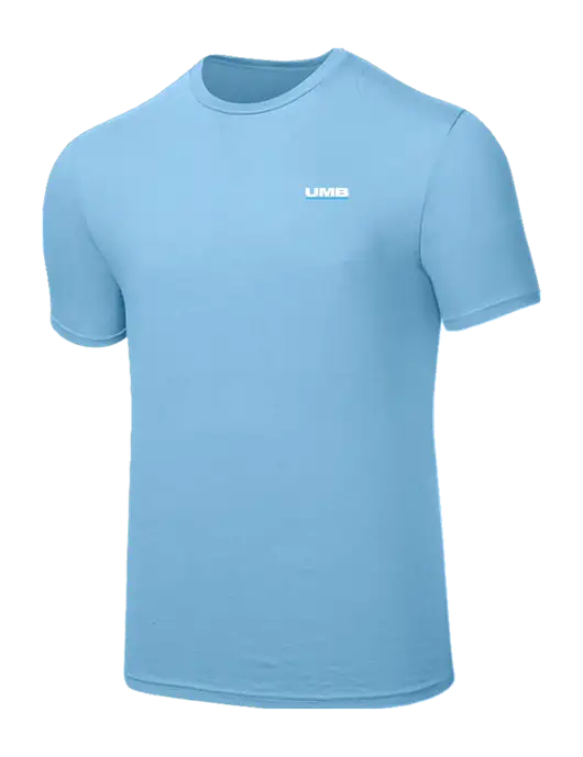 Seriously Soft Light Blue T-Shirt w/UMB Logo