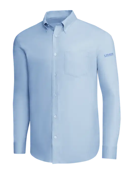 Brooks Brothers Light Blue Wrinkle-Free Stretch Pinpoint Shirt w/UMB Logo