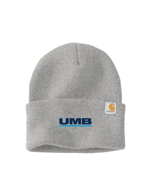 Carhartt Light Grey Heather Watch Cap 2.0 w/UMB Logo