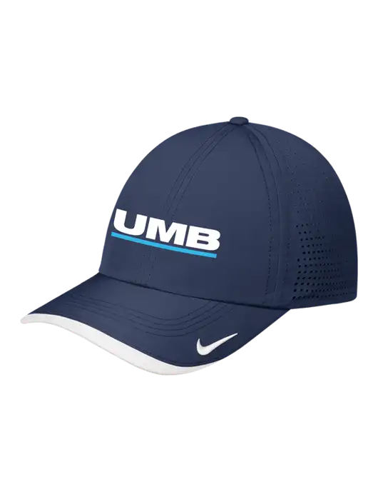 Nike Navy/White Dri-FIT Perforated Performance Cap w/UMB Logo