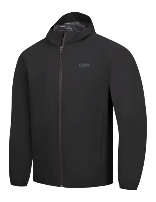 Black Essential Rain Jacket w/UMB Logo