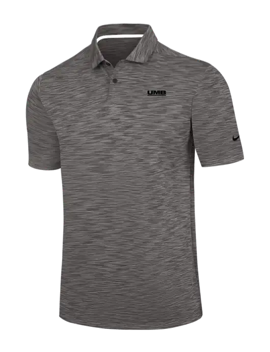 Nike Dark Grey Dri-FIT Vapor Space Dyed Polo w/UMB Logo