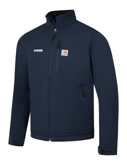 Carhartt Navy Crowley Soft Shell Jacket w/UMB Logo