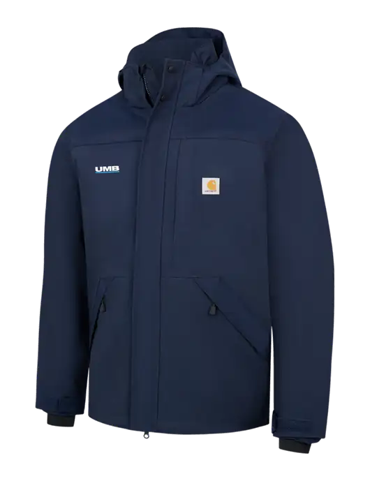 Carhartt Navy Storm Defender Shoreline Jacket w/UMB Logo