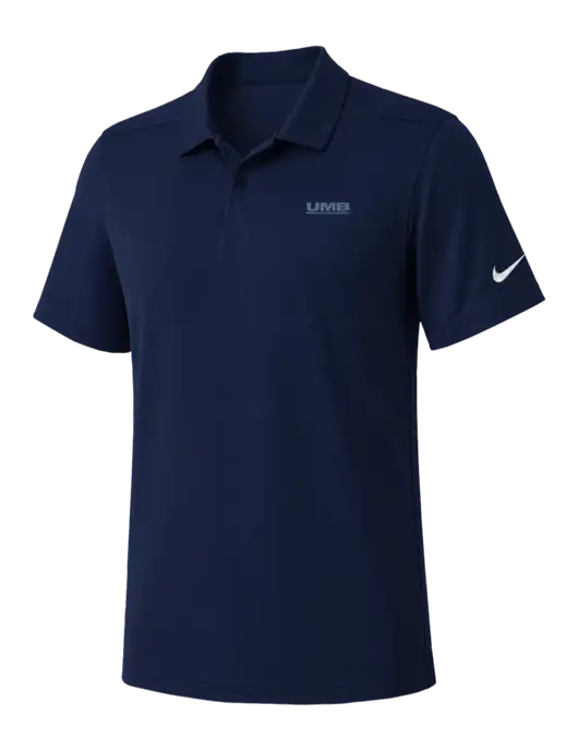 Nike Navy Dry Essential Solid Polo w/UMB Logo