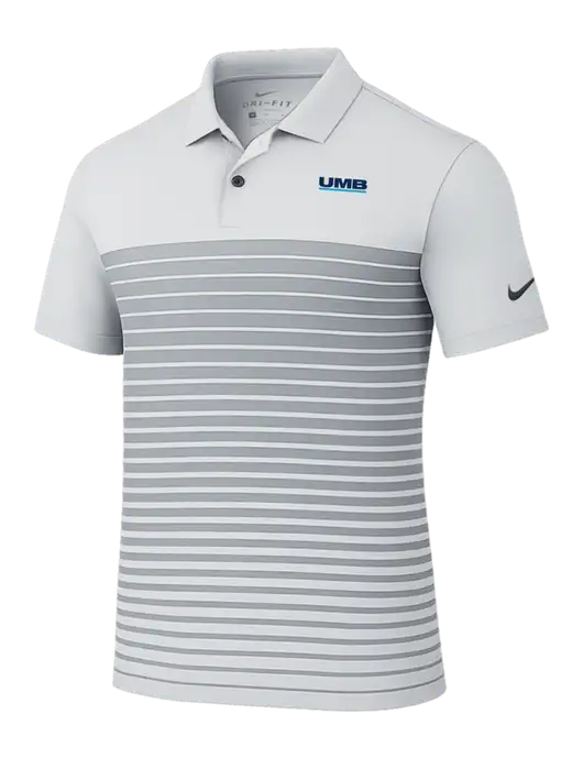 Nike Light Grey Dri-FIT Vapor Block Polo w/UMB Logo