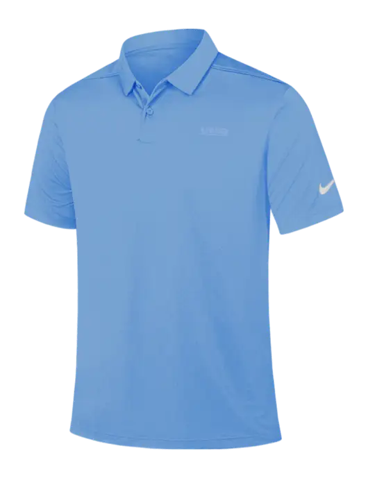 Nike Light Blue Dry Essential Solid Polo w/UMB Logo