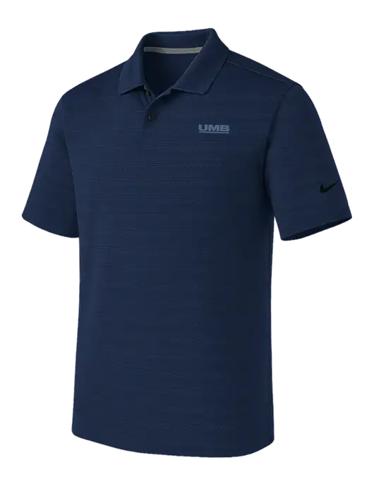 Nike Navy Dri-FIT Vapor Jacquard Polo w/UMB Logo