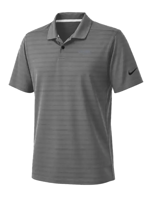 Nike Dark Medium Grey Dri-FIT Vapor Jacquard Polo w/UMB Logo