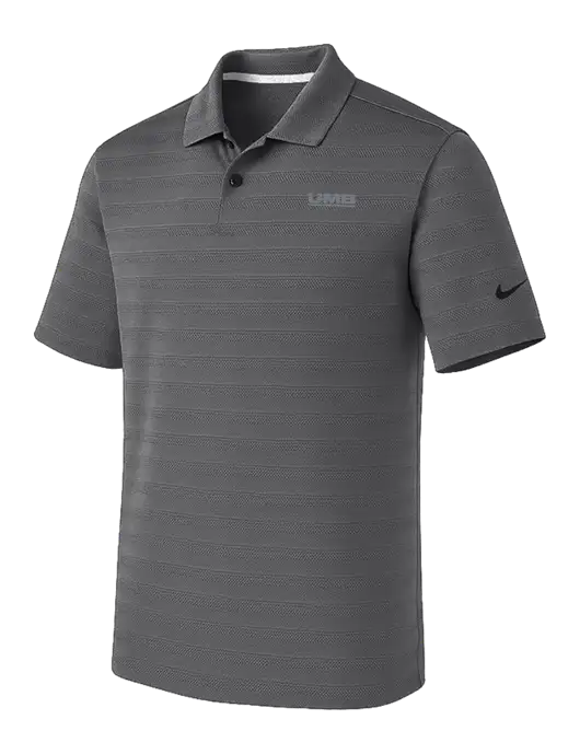 Nike Dark Medium Grey Dri-FIT Vapor Jacquard Polo w/UMB Logo