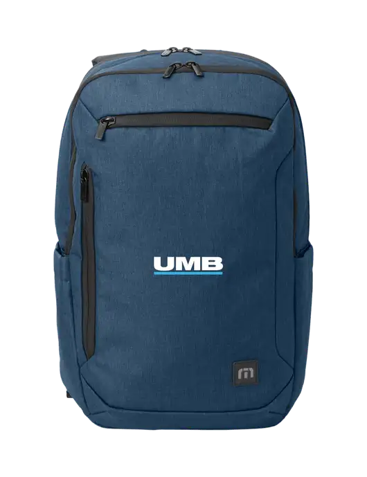 TravisMathew Heather Navy Duration Backpack w/UMB Logo