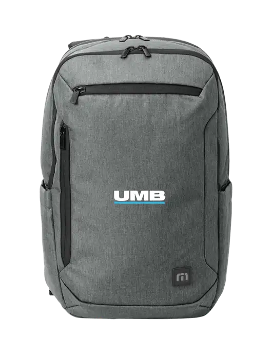 TravisMathew Medium Grey Heather Duration Backpack w/UMB Logo