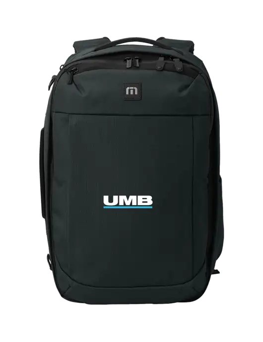 TravisMathew Black Convertible Backpack w/UMB Logo