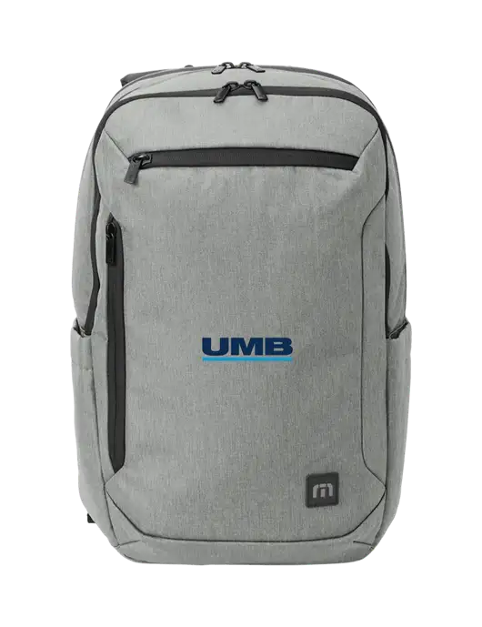 TravisMathew Light Grey Heather Duration Backpack w/UMB Logo
