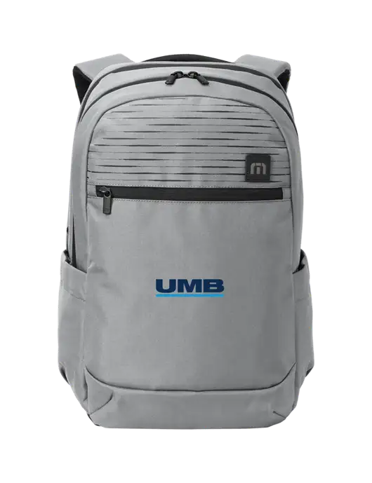 TravisMathew Light Grey Approach Backpack w/UMB Logo