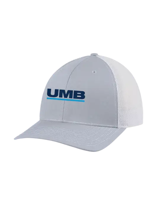 Richardson Adjustable Snapback Original 112 Trucker Cap Light Heather Grey w/White Mesh w/UMB Logo