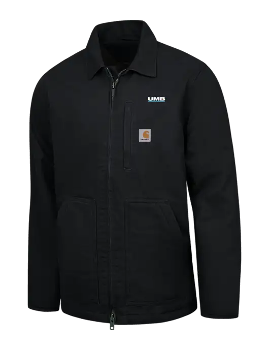 Carhartt Black Sherpa-Lined Coat w/UMB Logo