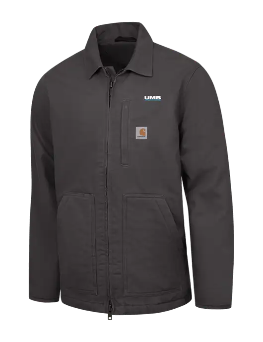 Carhartt Dark Grey Sherpa-Lined Coat w/UMB Logo