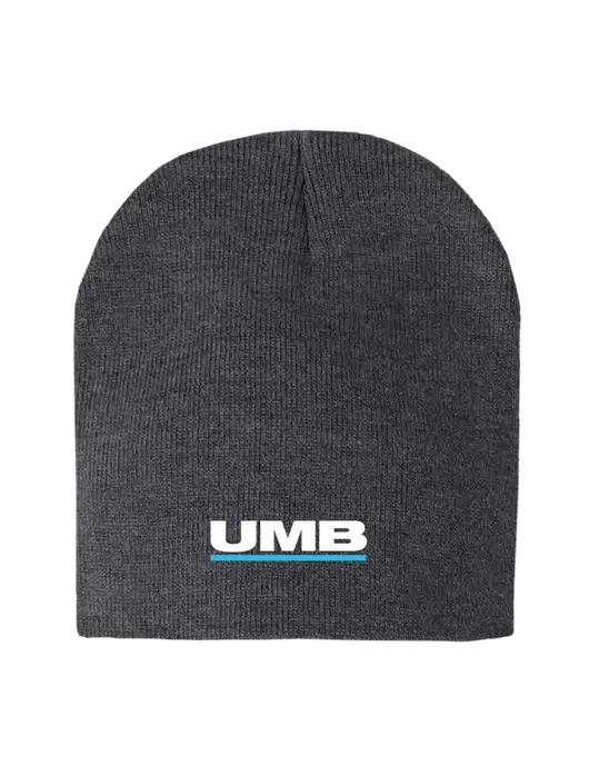 Charcoal Heather Element Knit Beanie w/UMB Logo