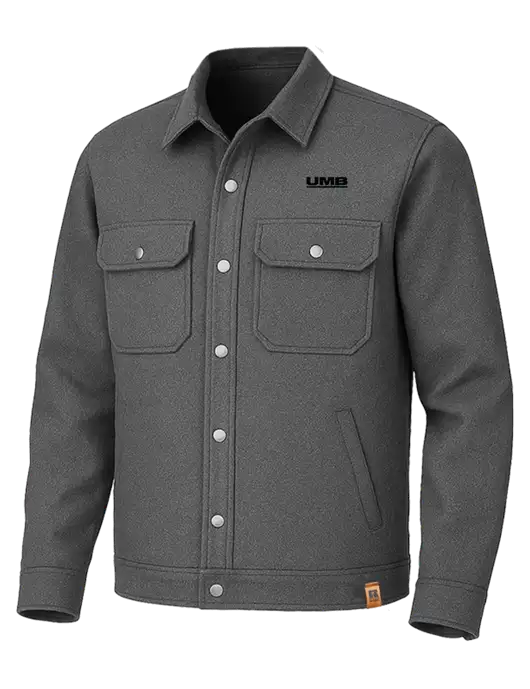 Russell Outdoors Dark Grey Heather Basin Jacket w/UMB Logo