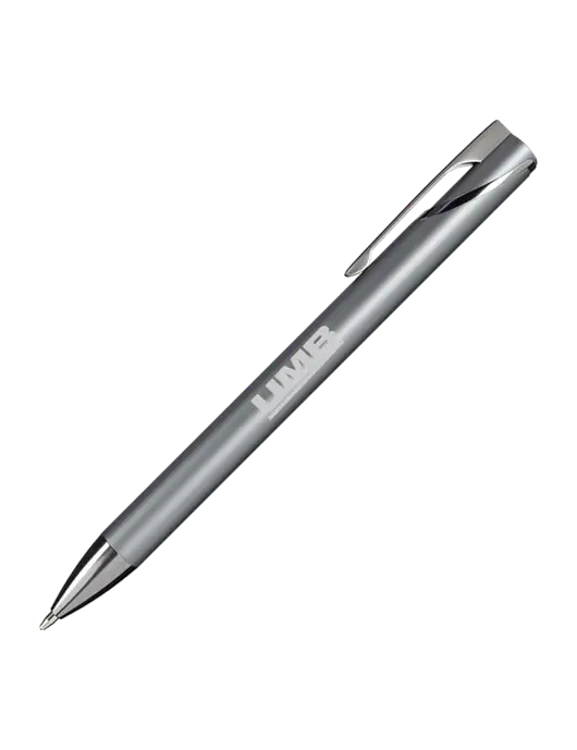 Dark Grey HyperNova Ballpoint Pen - Black Ink w/UMB Logo