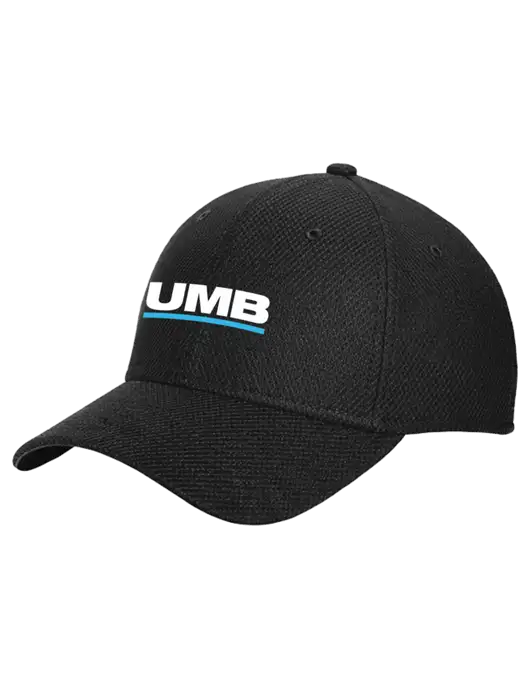 New Era Diamond Era Black Stretch Cap w/UMB Logo