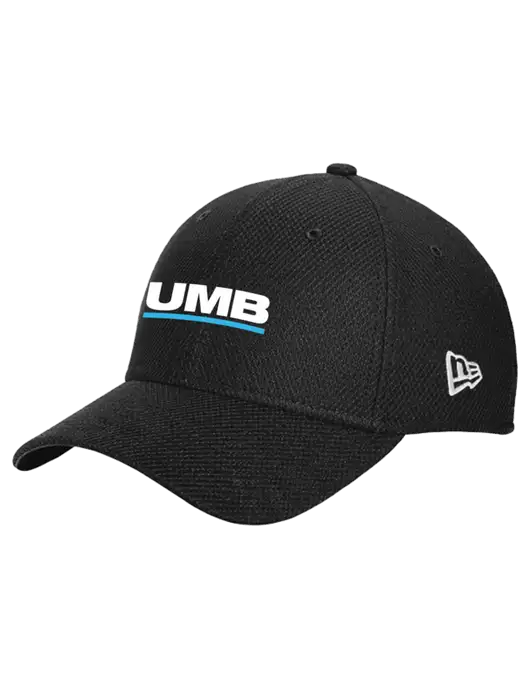 New Era Diamond Era Black Stretch Cap w/UMB Logo