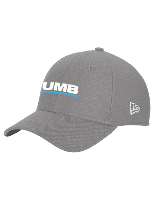 New Era Diamond Era Medium Grey Stretch Cap w/UMB Logo