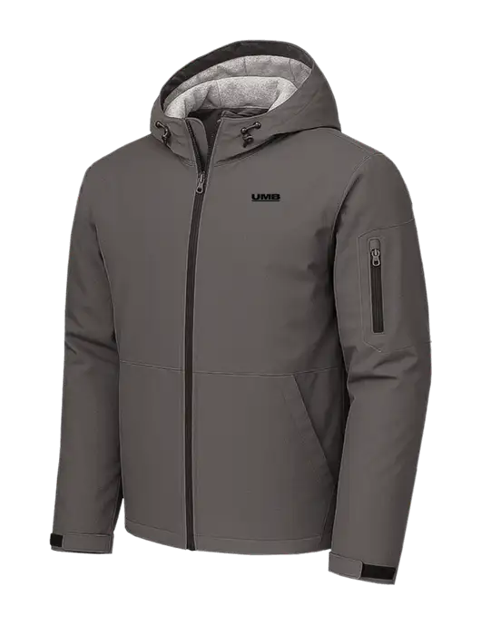 Waterproof Insulated Dark Grey Jacket w/UMB Logo