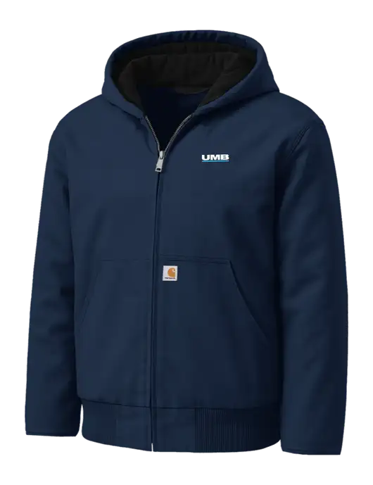 Carhartt Washed Duck Active Dark Navy Jacket w/UMB Logo