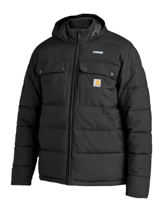 Carhartt Montana Black Insulated Hooded Jacket w/UMB Logo