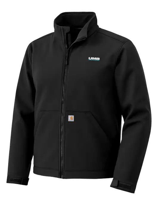 Carhartt Rain Defender Black Soft Shell Jacket w/UMB Logo
