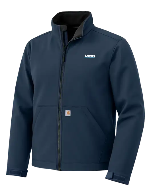 Carhartt Rain Defender Dark Navy Soft Shell Jacket w/UMB Logo