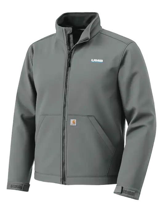 Carhartt Rain Defender Dark Medium Grey Soft Shell Jacket w/UMB Logo