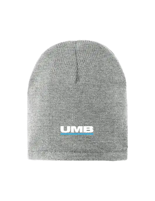 Dark Medium Grey Fleece-Lined Beanie Cap w/UMB Logo