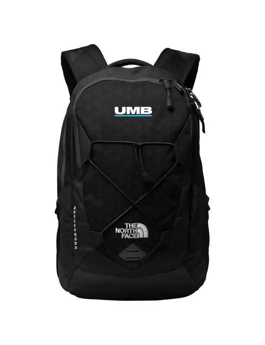 The North Face Black Groundwork Backpack w/UMB Logo