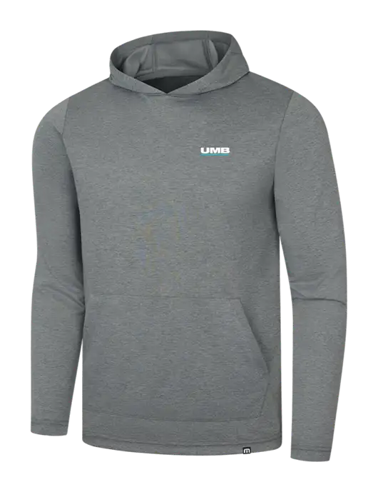 TravisMathew Dark Grey Heather Coveside Hoodie w/UMB Logo