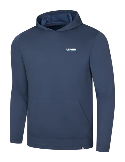 TravisMathew Navy Coveside Hoodie w/UMB Logo