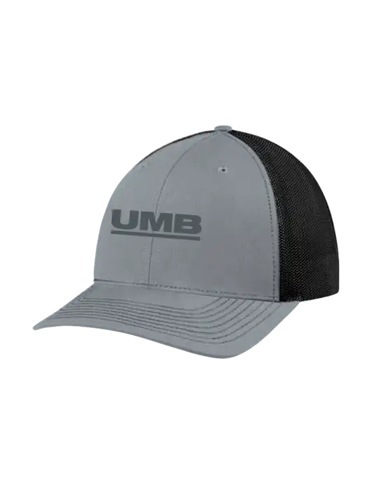 Richardson Adjustable Snapback Original 112 Trucker Cap Heather Grey w/Black Mesh w/UMB Logo