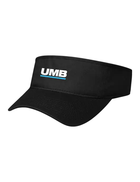 Black Cap Visor w/UMB Logo
